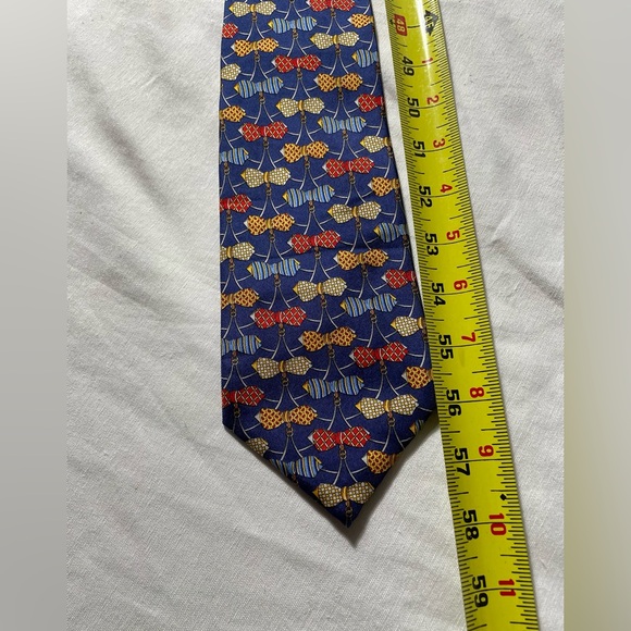 A.Mouley 1919 Paris Bowtie design 100% Silk Neck tie Made in France - Picture 4 of 4